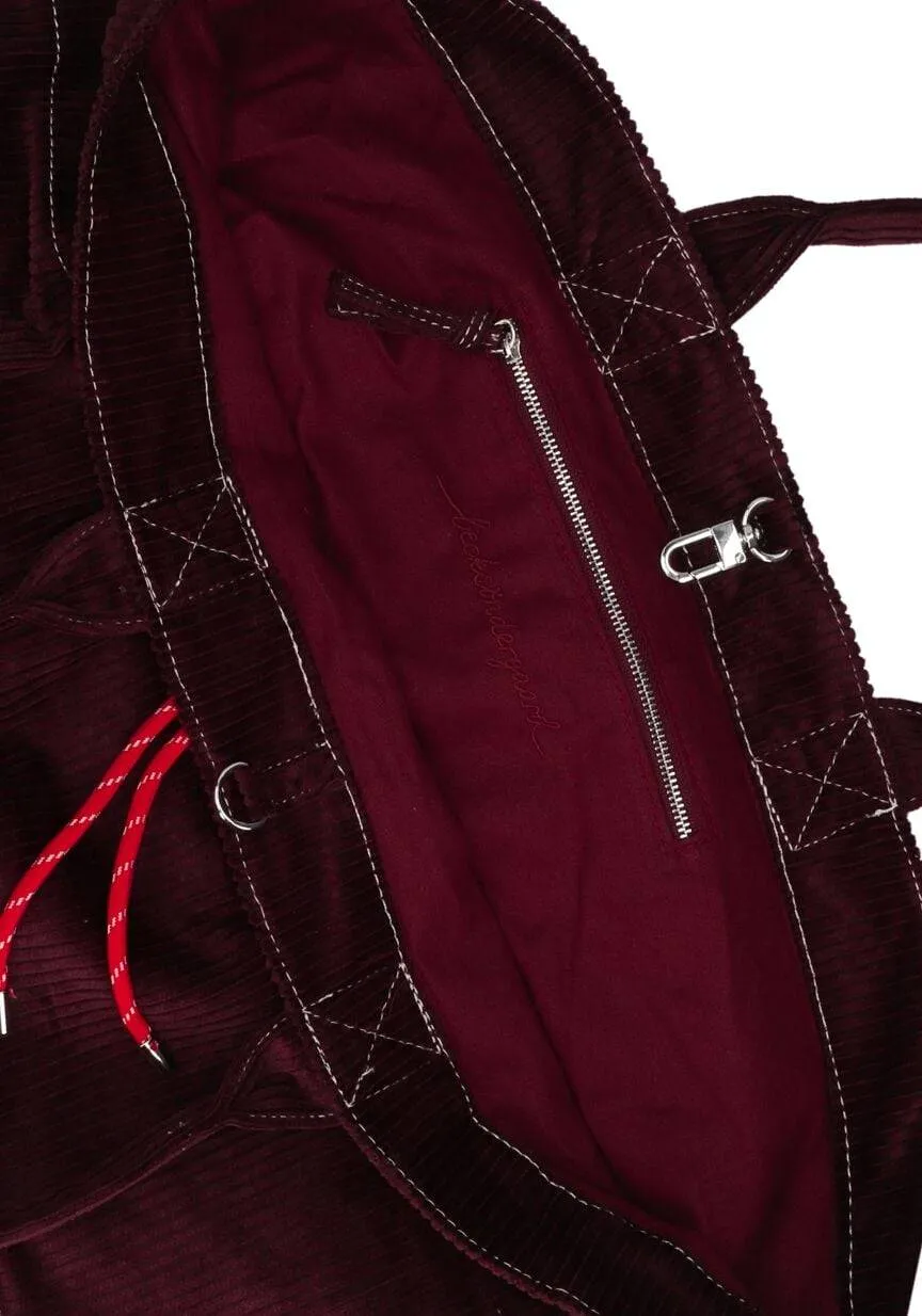 BECKSÖNDERGAARD Handtassen Corduroy Cecilia Bag Bordeaux - One size, foto 5