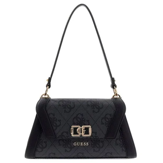 Guess Karnilla schoudertas donkergrijs coal logo