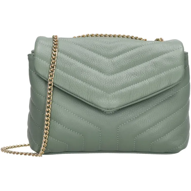 Charm London Anna Crossbody Schoudertas Avondtasje - Leren Dames Tas - Pistache