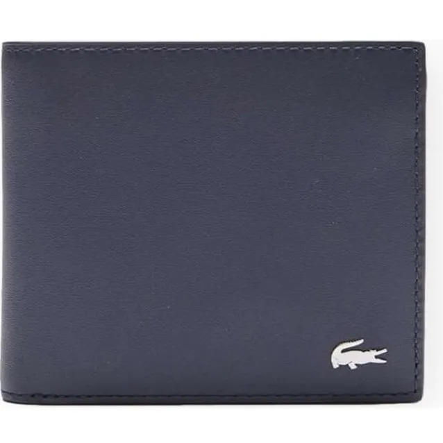 Lacoste leren portemonnee billfold & coin blauw