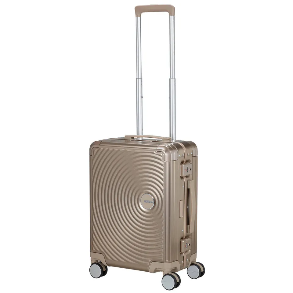 American Tourister aluminium spinner koffer champagne, foto 5