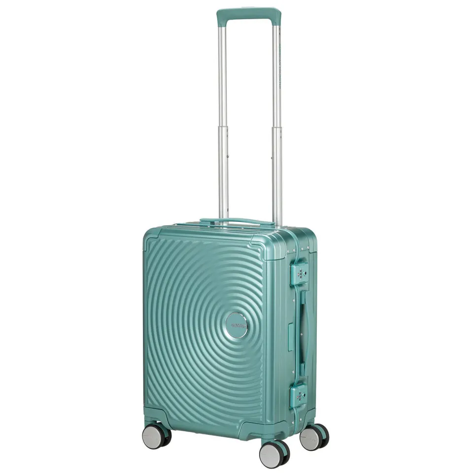 American Tourister Soundbox Alu Spinner 55/20 koffer turquoise, foto 4