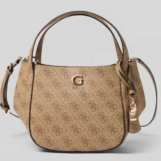 Guess Coleen Logo schoudertas lichtbruin latte logo, foto 2