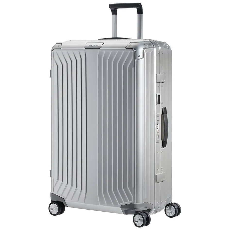 Samsonite Lite-Box Alu spinner 76 cm koffer zilverkleurig, foto 5