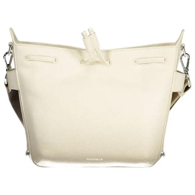 Coccinelle Bianco Leren Dames Handtas pearl, foto 2