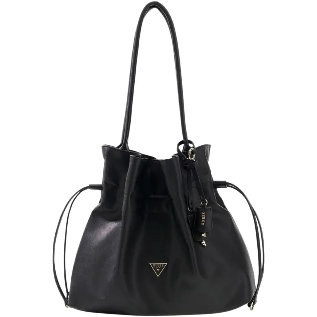 Guess Karima Drawstring Tote shopper zwart
