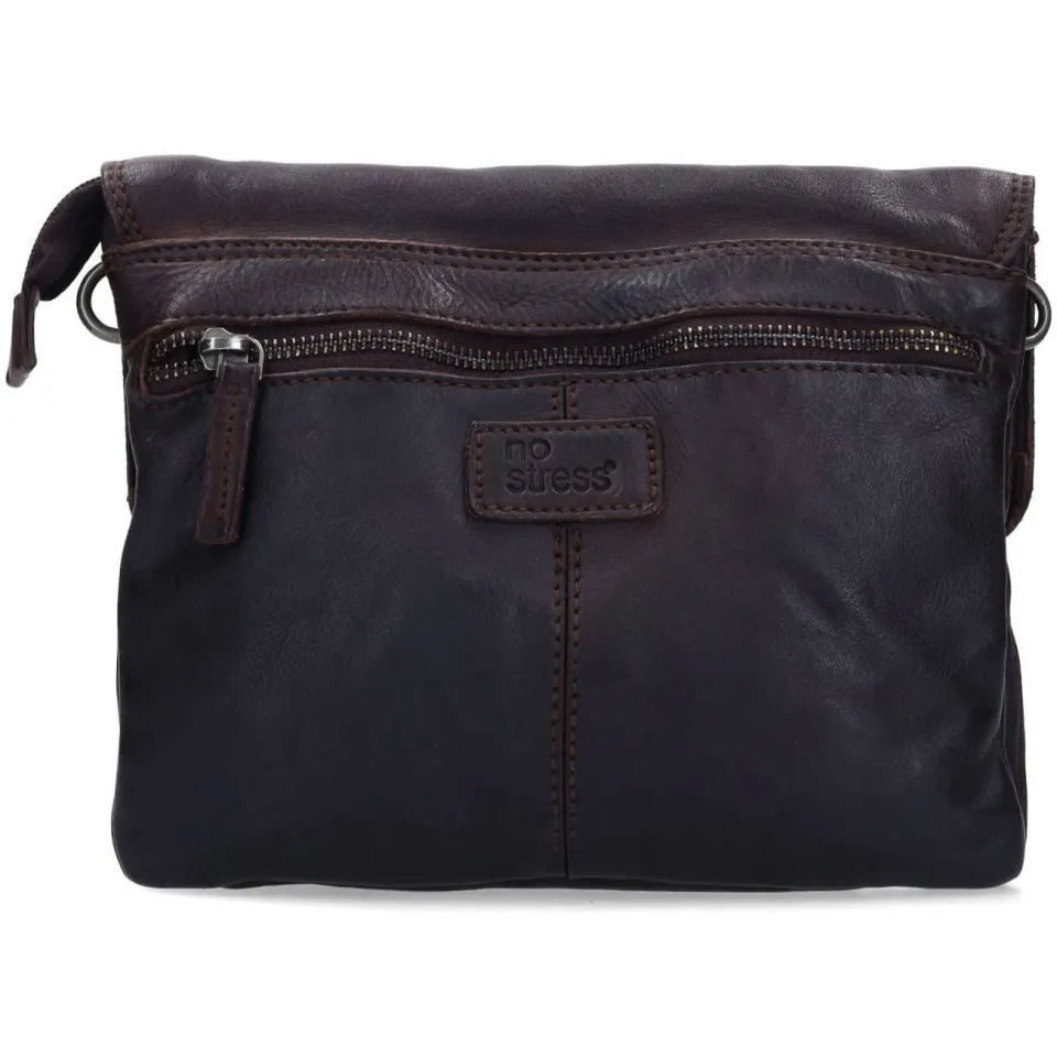 No Stress leren crossbody tas donkerbruin, foto 3