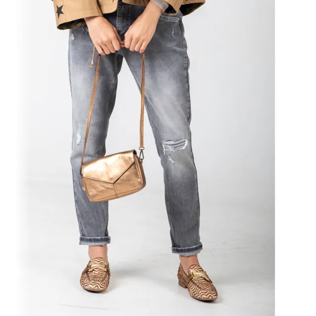 Chabo Bags leren crossbody tas Rio Romy koper