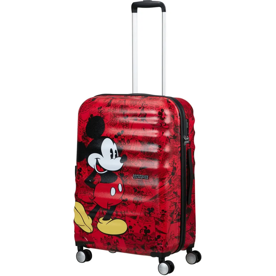 American Tourister Wavebreaker Disney Mickey koffer 67 cm rood, foto 3
