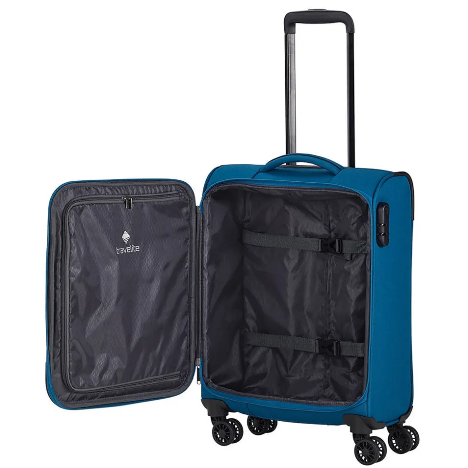 Travelite Chios trolley 55 cm blauw, foto 5