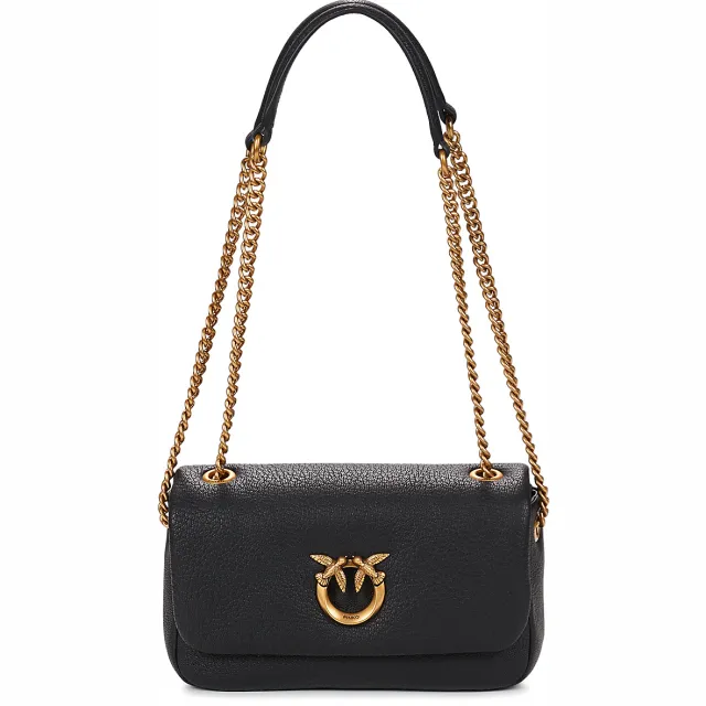 Pinko Schoudertas Pinko CLICK SOFT HORIZONTAL CHAIN MN. BOTTALATO GRANDE Zwart