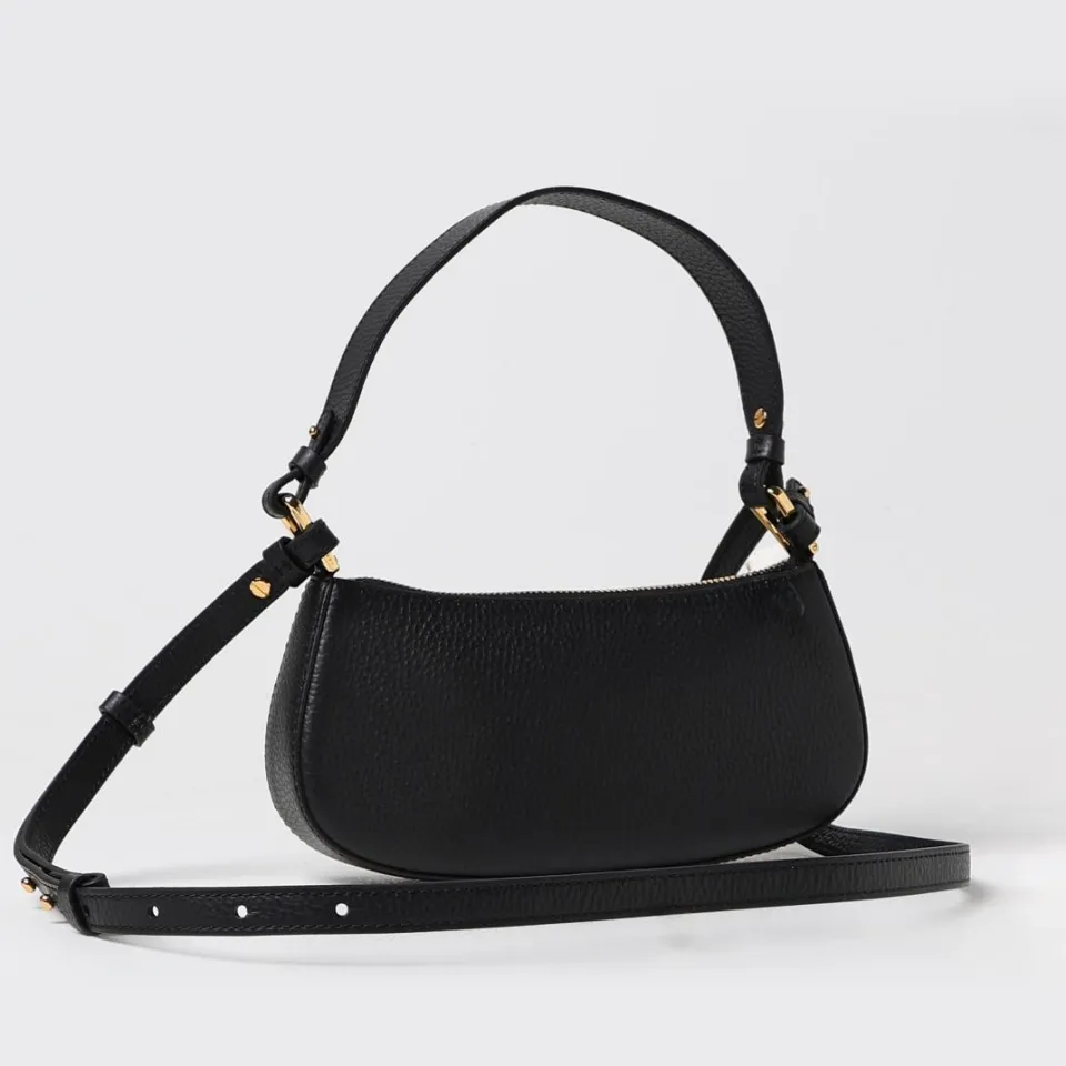 Coccinelle Mini Handtas Leer Met Ritsluiting zwart, foto 3
