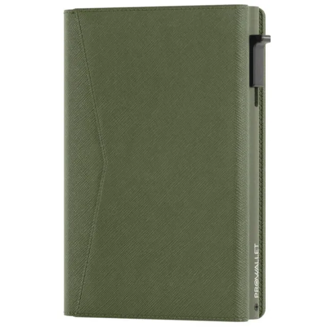 Prowallet Portemonnee Prowallet Pasjeshouder Classic Saffia Groen