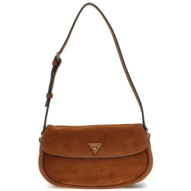 Guess Danya Flap Shoulder Bag cognac