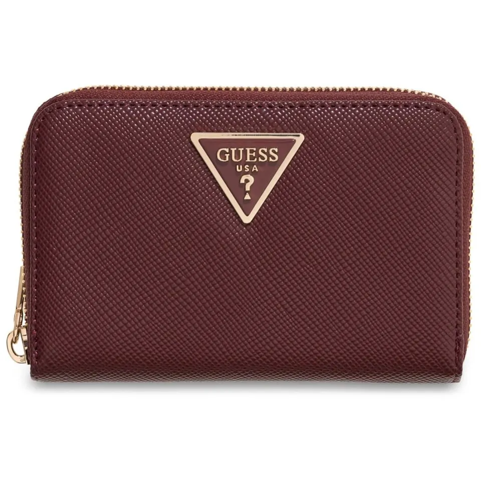 Guess Portemonnee Guess Laurel Ii Slg Med Zip Around Bordeau