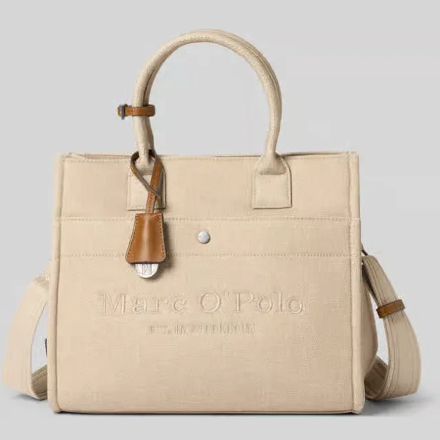 Marc O'Polo Mara Canvas Shopper handtas linnen beige, foto 2