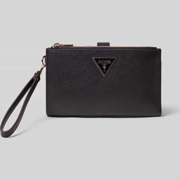 Guess Portemonnee in leerlook model 'LAUREL' zwart