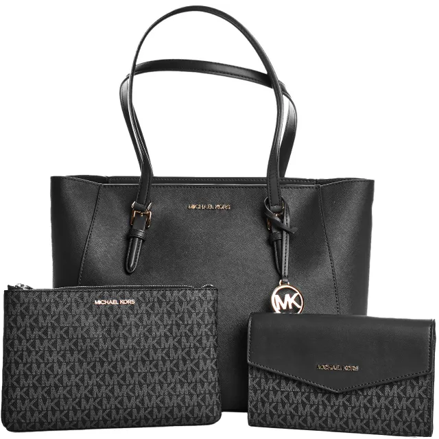 Michael Kors Charlotte 3 in 1 boodschappentas 35R3GCFT3T Vrouwen Black