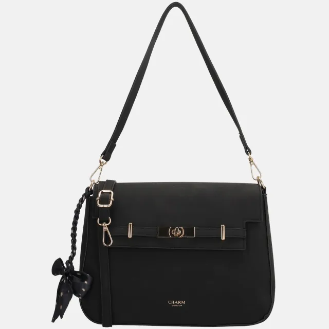Charm London Hamptons village schoudertas zwart