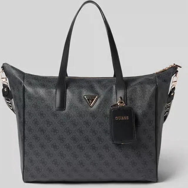 Guess Latona schoudertas Coal Logo donkergrijs, foto 2