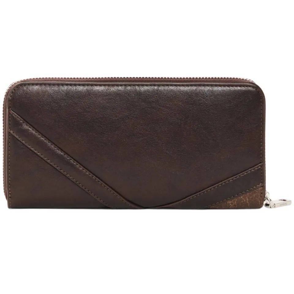 Desigual Mone Aurea Fiona Long Wallet bruin, foto 2