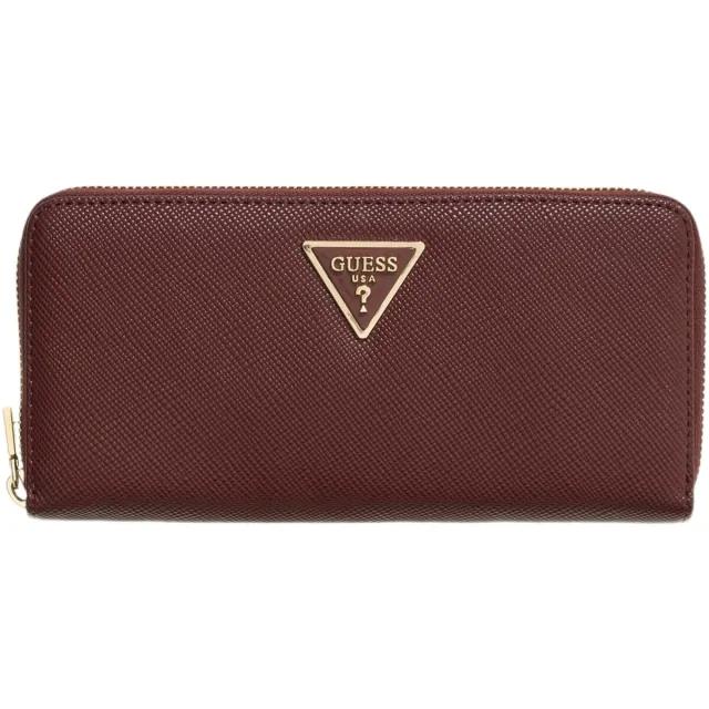 Guess Portemonnee Guess Laurel Ii Slg Large Zip Around Bordeau