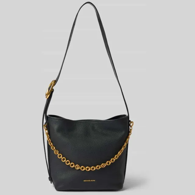 MICHAEL Michael Kors Handtas in echt leer model 'Nolita' zwart, foto 2