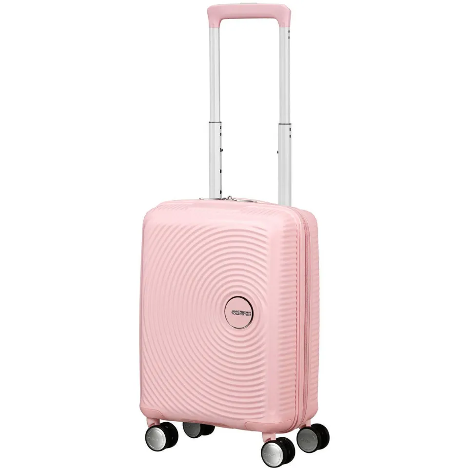 American Tourister Soundbox Mini spinner lichtroze
