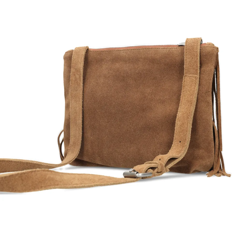 Shabbies Amsterdam Festival Fringe crossbody tas cognac, foto 4