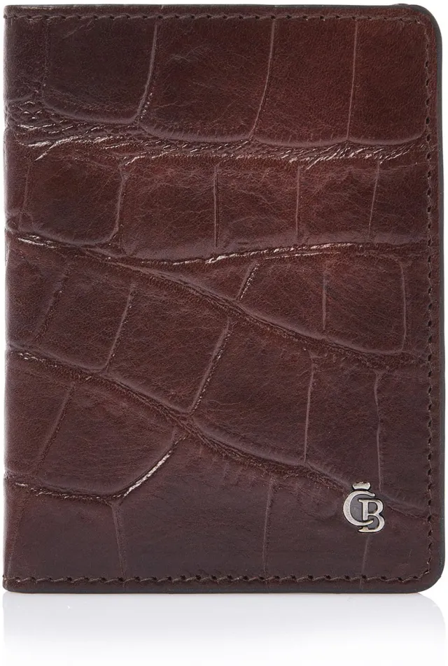 Castelijn & Beerens Croco Creditcard etui 6 pasjes RFID | mocca