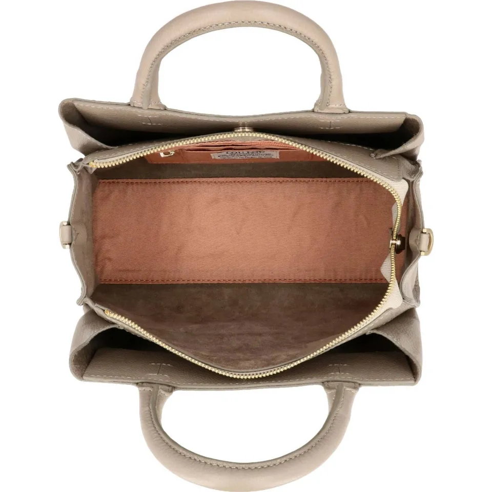 Loulou Essentiels Vera schoudertas taupe, foto 4
