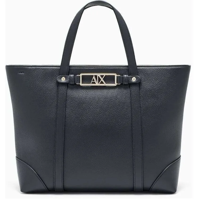 Armani Exchange shopper donkerblauw zwart, foto 3