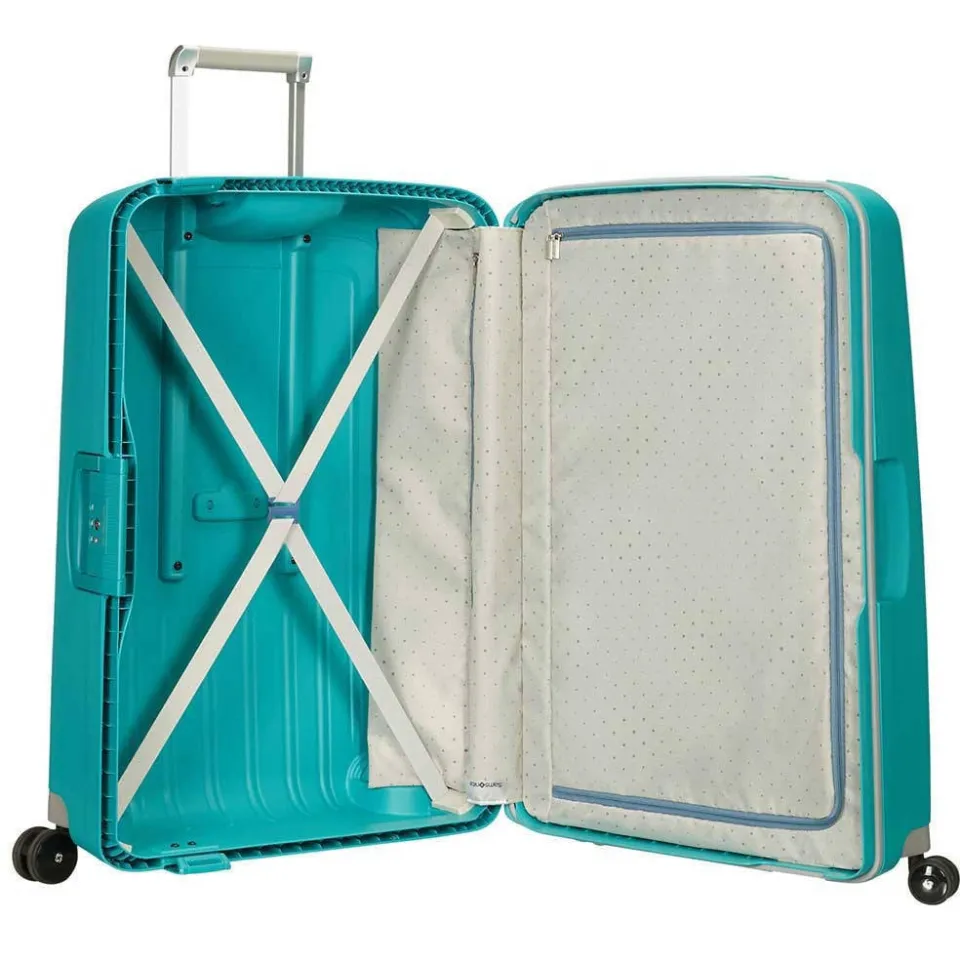 Samsonite S'Cure spinner 75 koffer blauw, foto 3