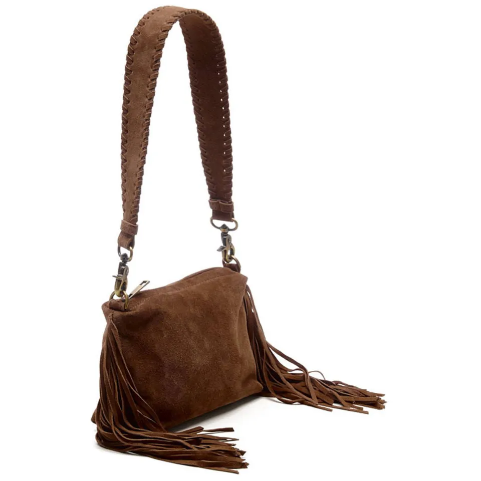 Chabo Bags Stormy Fringes schoudertasje donkerbruin, foto 3