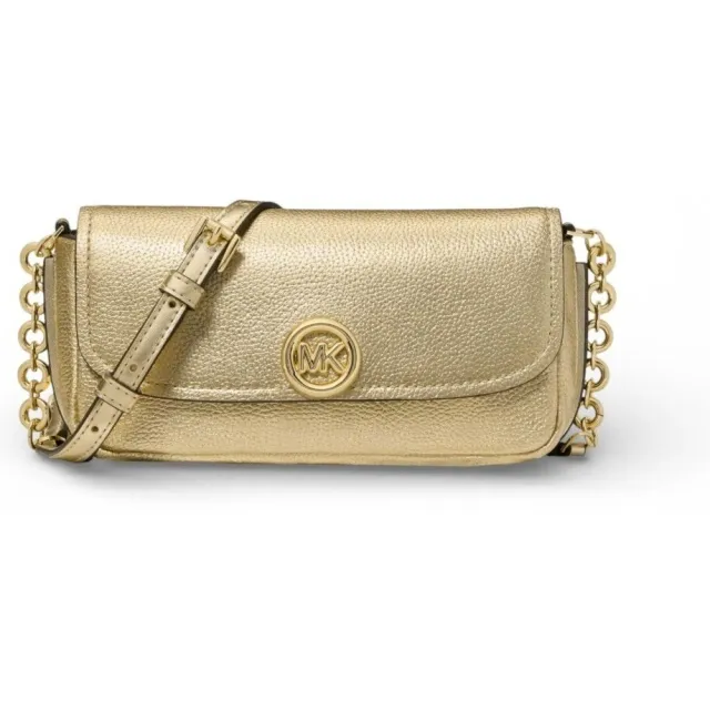 MICHAEL Michael Kors Schoudertas MICHAEL Michael Kors Flap Chain Xbody Goud