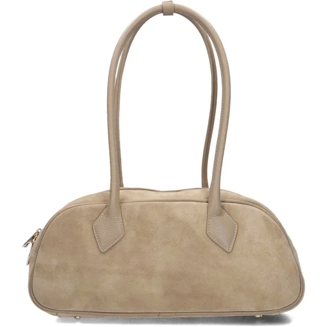Notre-V Minae schoudertas beige suede, foto 2