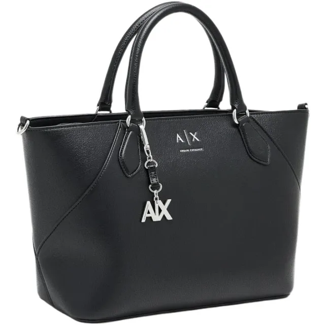 Armani Exchange shoppertas zwart, foto 4