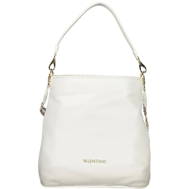 Valentino Mario Valentino Bianco Poliuretano Dameshandtas Cream White