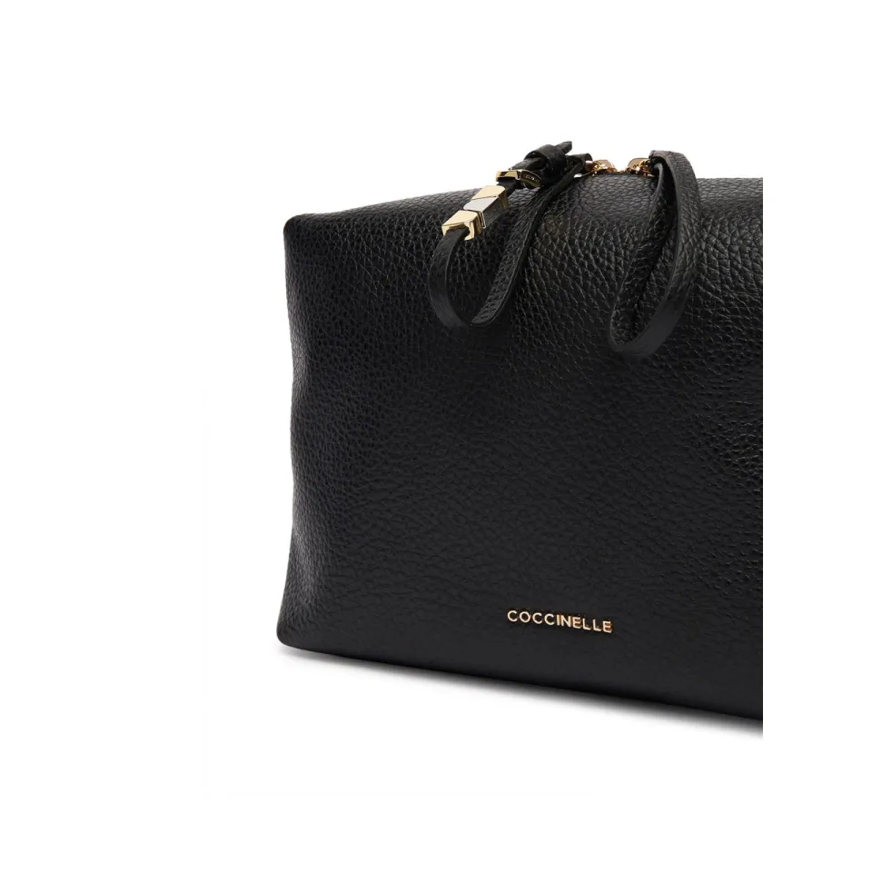 Coccinelle Nory Handtas Leer met Gerimpeld Effect noir, foto 2
