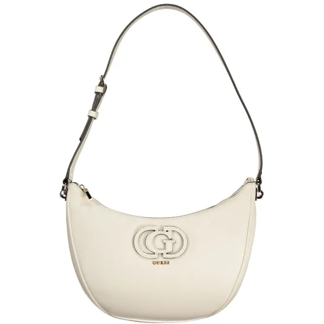 Guess Calebra Hobo schoudertas off white Creme White