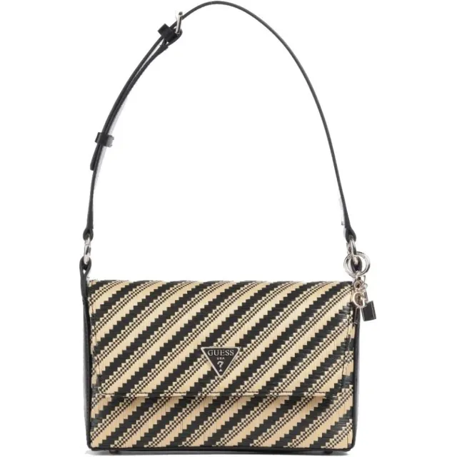 Tas Guess Simona Flap Shoulder zwart