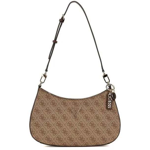 Guess Schoudertas Latte Logo/Bruin
