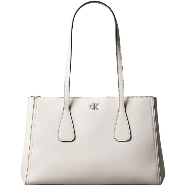 Calvin Klein Ck Medium Work Tote schoudertas zwart Wit