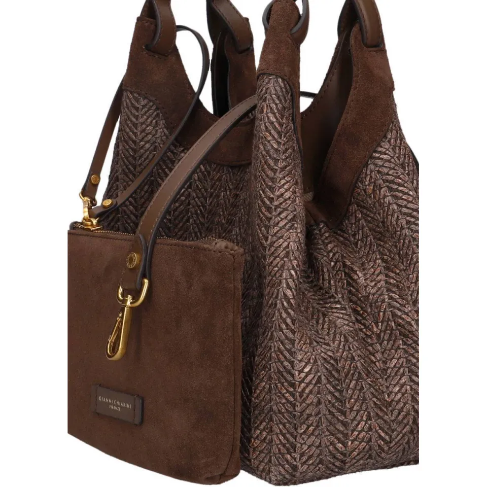 Gianni Chiarini Dua 12339 schoudertas bruin, foto 3