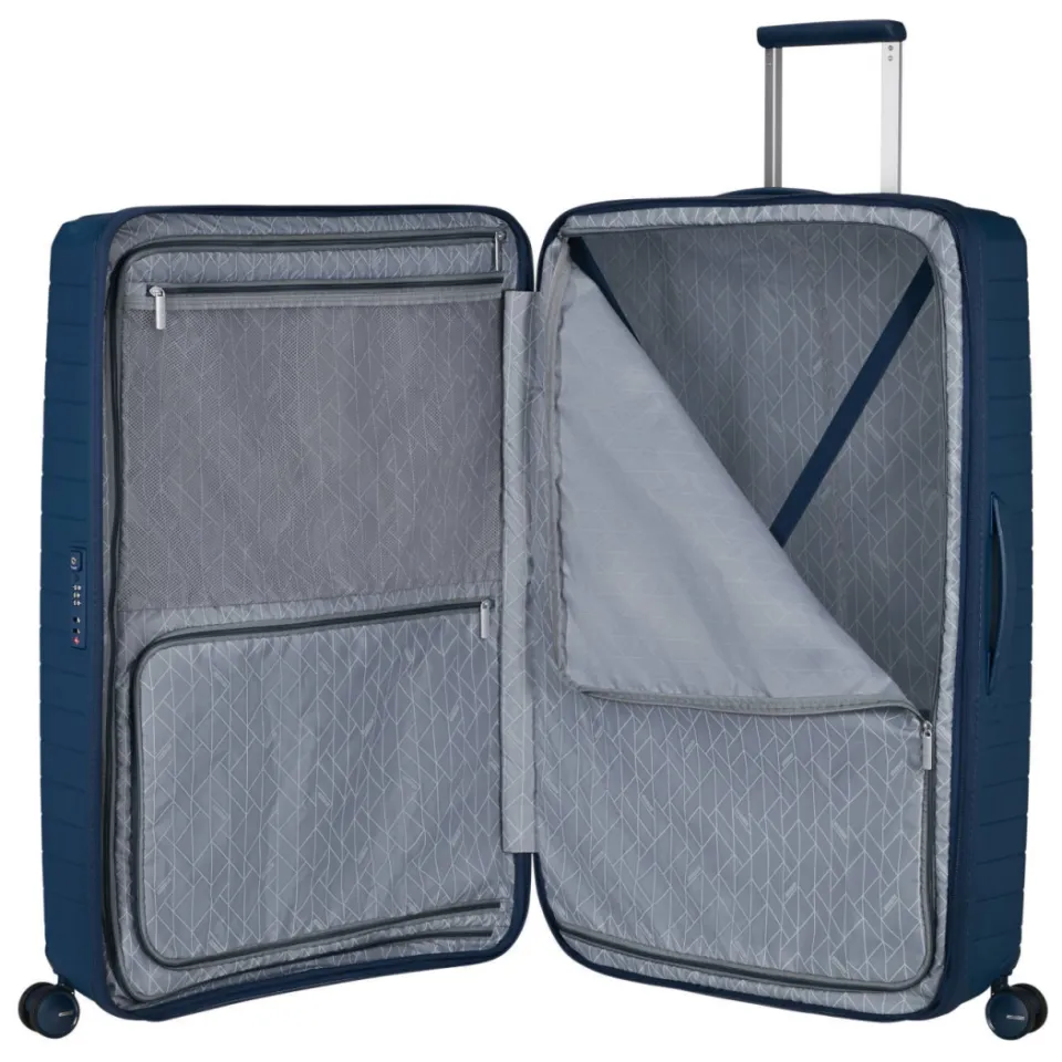 American Tourister Fastforward spinner 83 EXP blauw, foto 3
