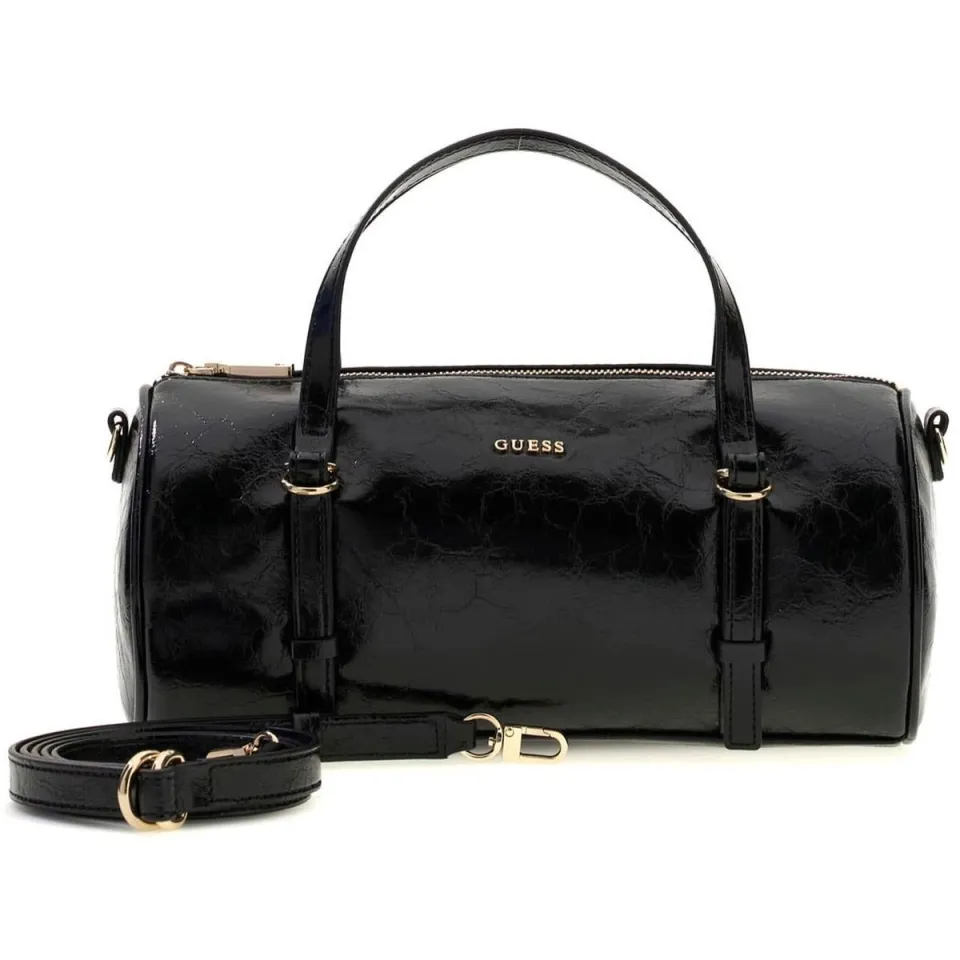 Guess Taylor Mini Barrel Satchel handtas zwart, foto 2