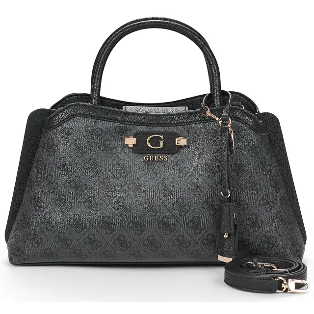 Guess Lindsey satchel handtas zwart Grijs