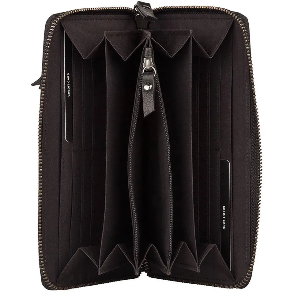 Burkely Antique Avery Wallet L portemonnee zwart, foto 5