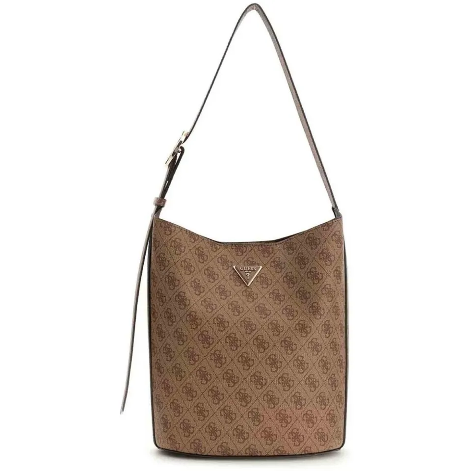 Guess Meridian II bucket bag beige, foto 3