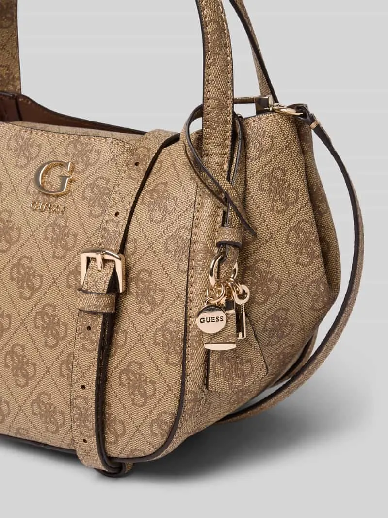 Guess Coleen Logo schoudertas lichtbruin latte logo, foto 5